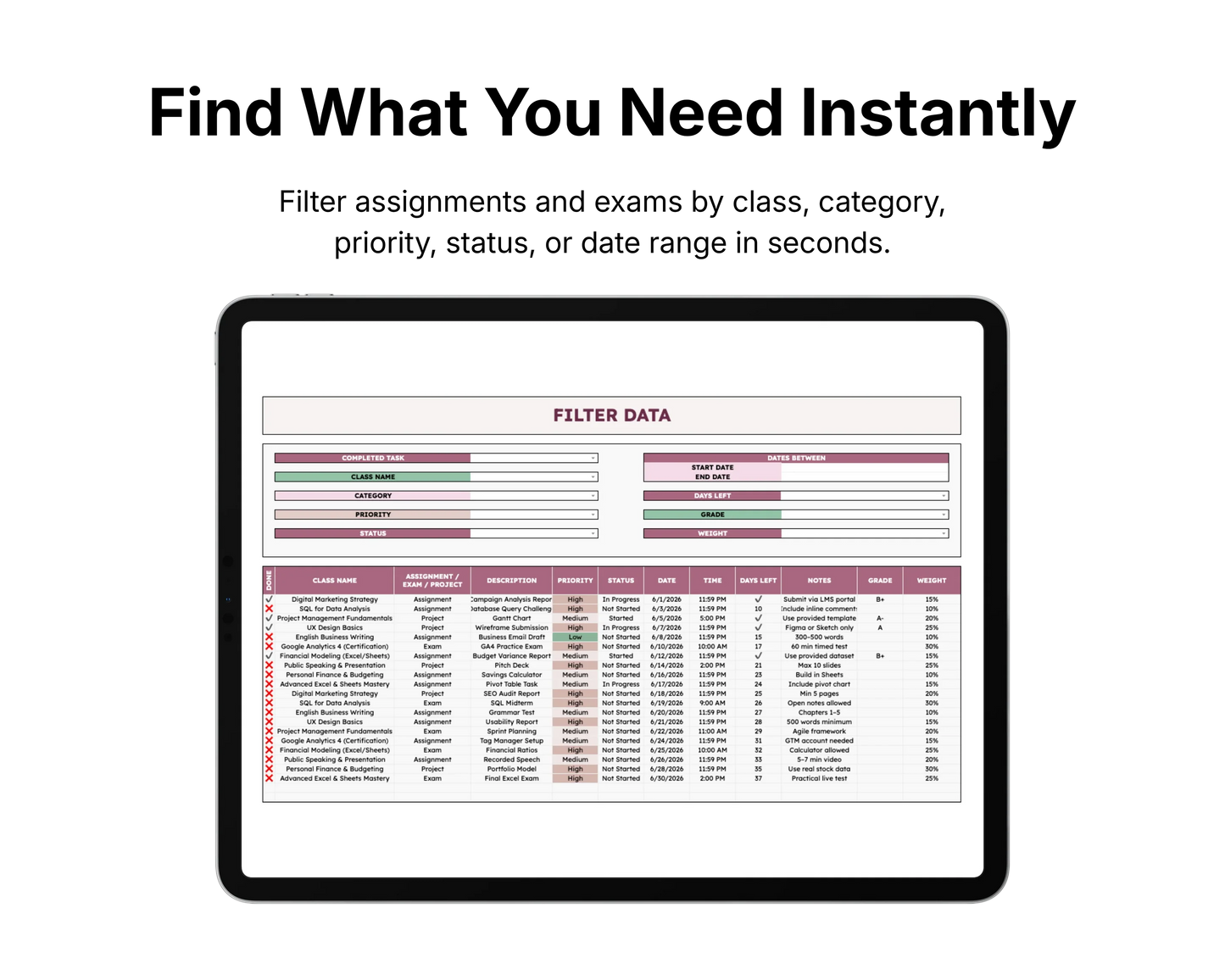 Student Planner